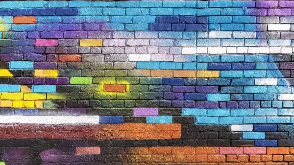 Wall Brick Colorful Wallpaper