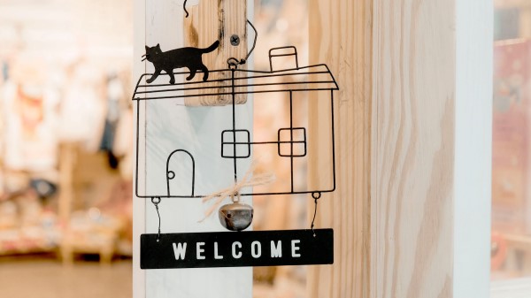 Welcome Decor Signage Wallpaper