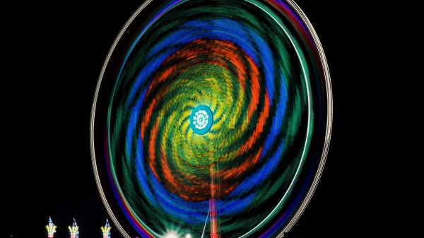 Wheel Rotation Colorful Wallpaper