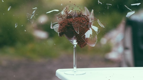 Wine Glass Shards Glass Wallpaper