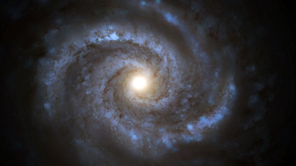 Galaxy Spiral Glow Wallpaper