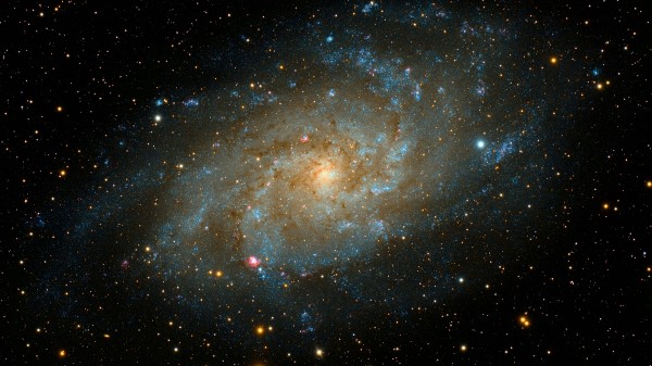 Galaxy Twisting Stars Wallpaper