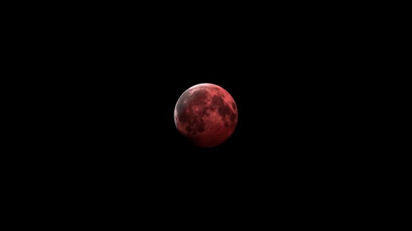 Moon Red Dark Wallpaper