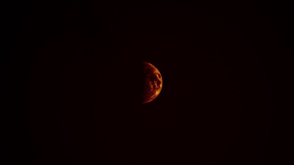 Moon Shadow Dark Wallpaper