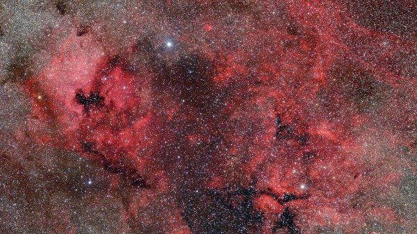 Nebula Space Red Wallpaper
