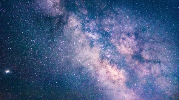 Nebula Stars Purple Wallpaper