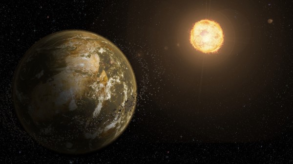Planet Asteroids Stars wallpaper