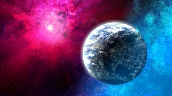 Planet Rays Space wallpaper