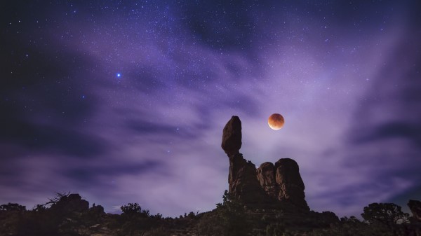 Planet Starry Sky Rock wallpaper