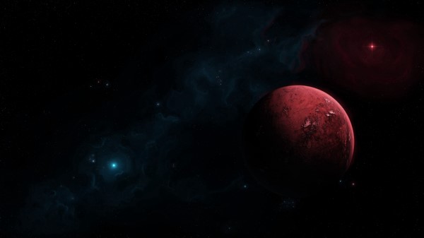 Planet Stars Dark wallpaper