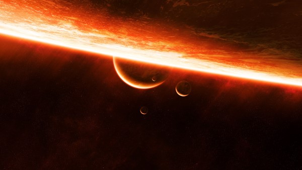 Planet Surface Glow wallpaper