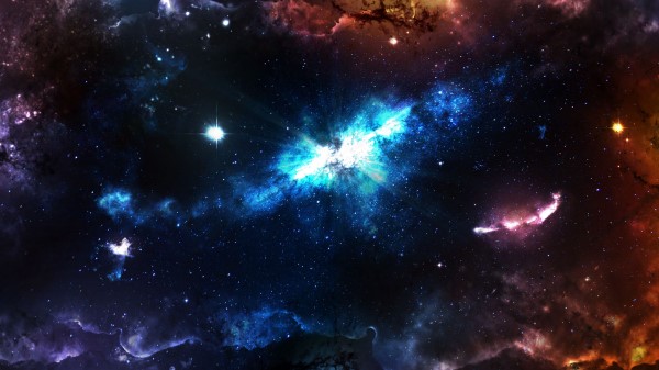 Space Glow Universe wallpaper