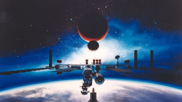 Space Station Moon Earth wallpaper