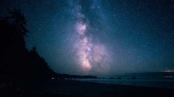 Starry Sky Night Glitter wallpaper