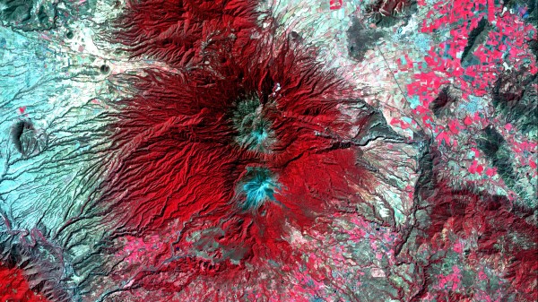 Volcano Relief Surface wallpaper