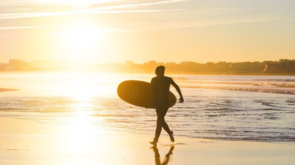 Beach Surfing Board Wallpaper