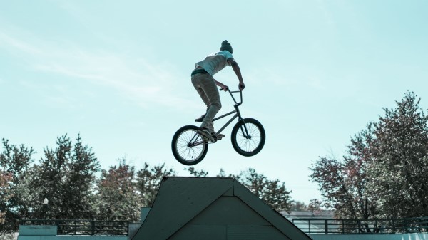 Biker Trick Jump wallpaper