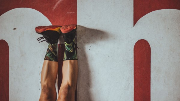 Feet Sneakers Sports Wall wallpaper