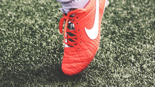 Nike Football Shoes Lawn Wallpaper
