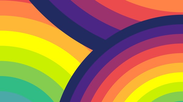 Circles Colorful Rainbow wallpaper