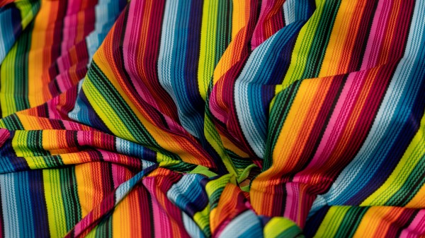 Cloth Multicolored Stripes wallpaper