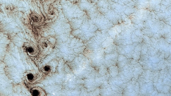 Clouds Vortices Aerial View wallpaper