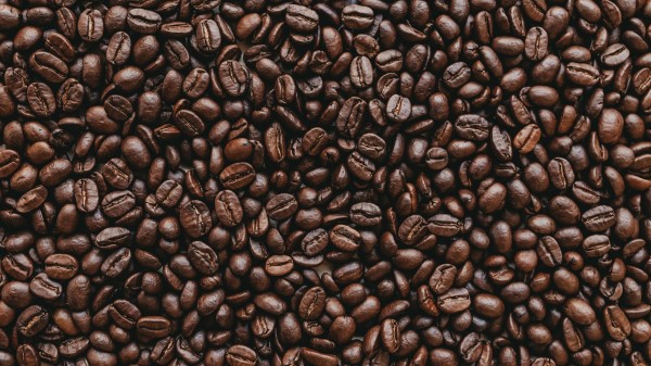 Coffee grains roasted wallpaper in 4k