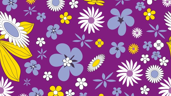 Flowers Patterns Texture Photo Wallpaper