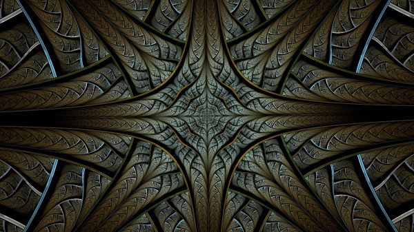 Fractal Structure Interlaced Wallpaper