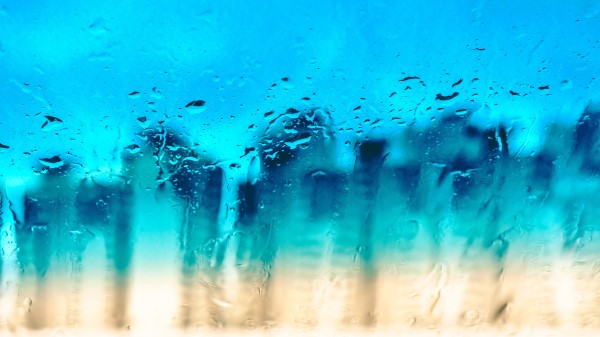 Glass Surface Drops Texture Wallpaper