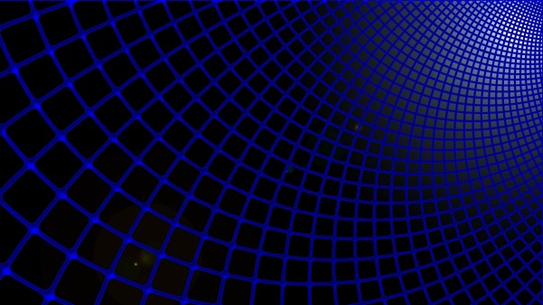 Grid Blue Black Futuristic Wallpaper