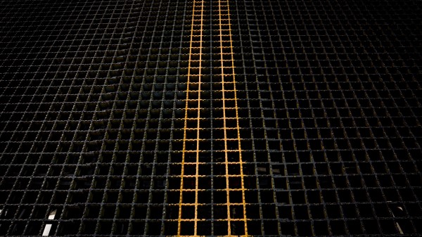 Grid Metallic Structure Wallpaper