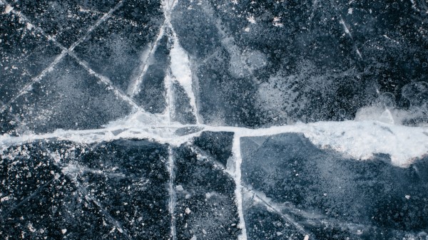 Ice Cracks Surface Wallpaper