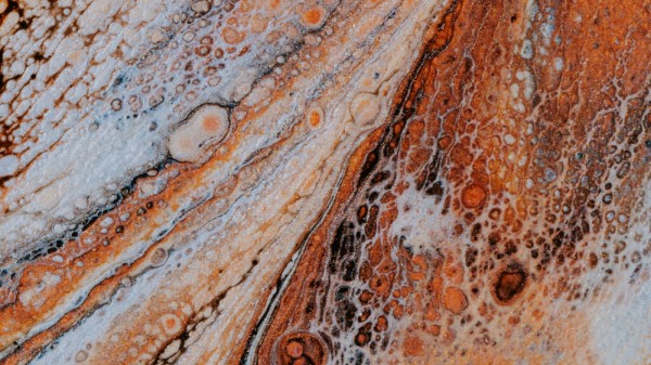 Liquid Stains Mixing Wallpaper