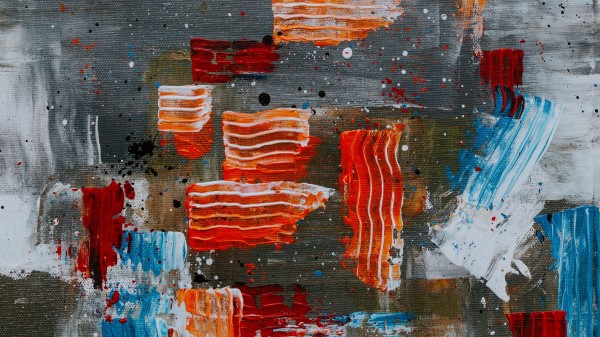 Paint Canvas Lines Photo Wallpaper