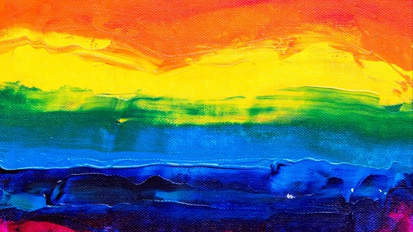 Paint Canvas Rainbow Wallpaper