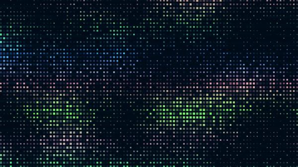 Pixels Cubes Shapes Wallpaper