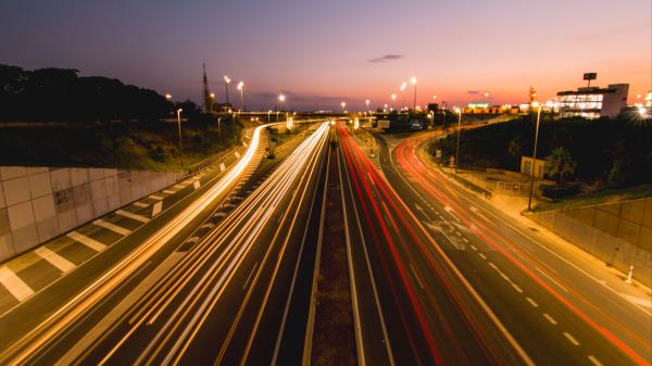 Road Lines Long Exposure Wallpaper