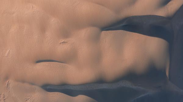Sand Desert Aerial View Wallpaper