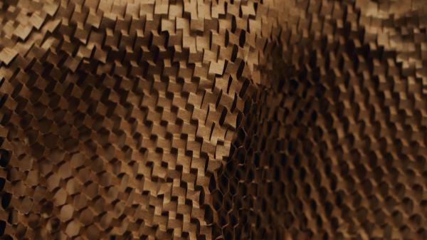 Surface Relief Corrugated Wallpaper