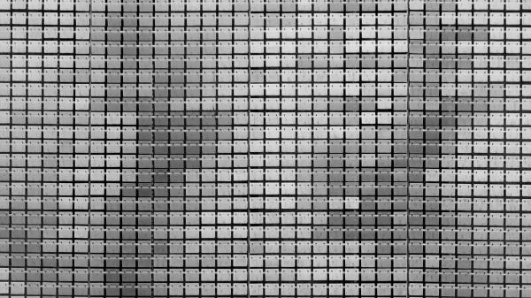 Surface Squares Metallic Wallpaper