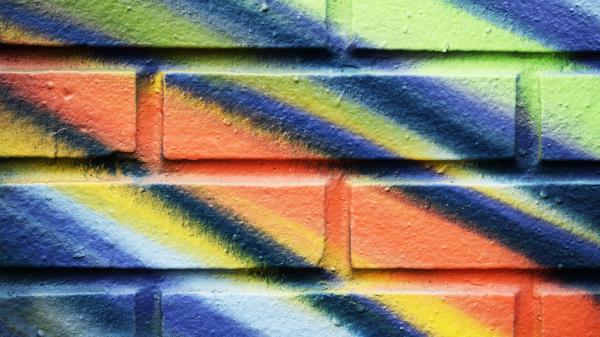 Texture Wall Bricks Paint Wallpaper