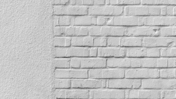 Wall Brick White Wallpaper