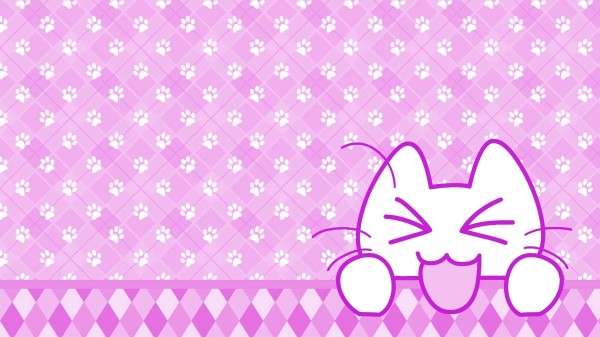 Cat Tongue Hanging Out Funny Wallpaper