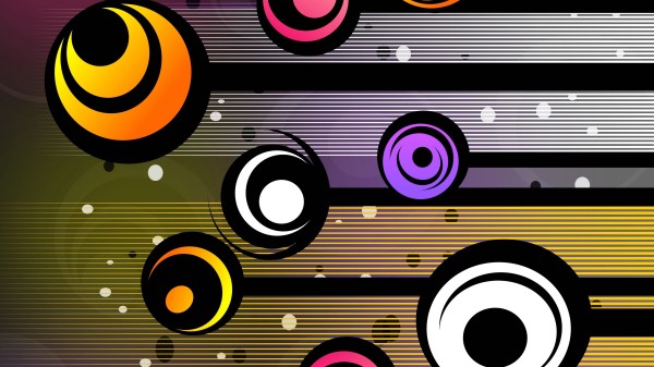 Circles Patterns Colorful Wallpaper