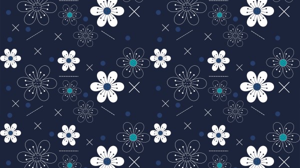 Flowers Patterns Shapes Wallpaper