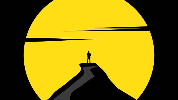 Full Moon Silhouette Art wallpaper