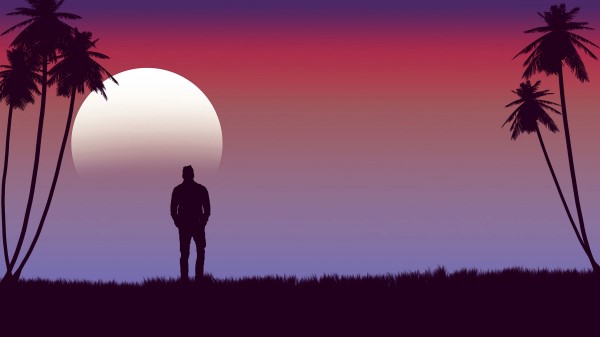 Lonely Loneliness Moon Wallpaper