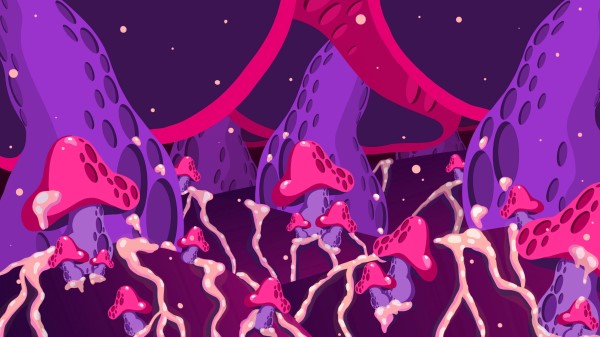 Mushrooms Abstraction Art wallpaper