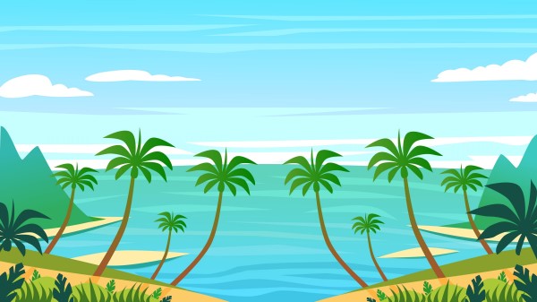 Palm Island Art wallpaper